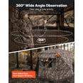 thumbnail image 2 of VEVOR Hunting Blind, 4-5 Person See Through Ground Blinds with Carrying Bag, 360 Degree Portable Camouflage Tent, Durable Concealed Shelter with Silent Zipper Door and Window, for Turkey and Deer, 2 of 9