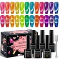 thumbnail image 1 of Set de esmaltes de uñas en gel MIZHSE Neon Cat Eye, 12 unidades, 7 ml, Soak Off, 1 of 8