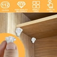 thumbnail image 2 of 112Pcs Pegs Support d'Étagère 3mm 5mm Support d'Armoire Claire Peg Support d'Étagère Robuste Pin Support de Bibliothèque Portable Clips pour Bibliothèque d'Armoire de Meubles, 2 of 7