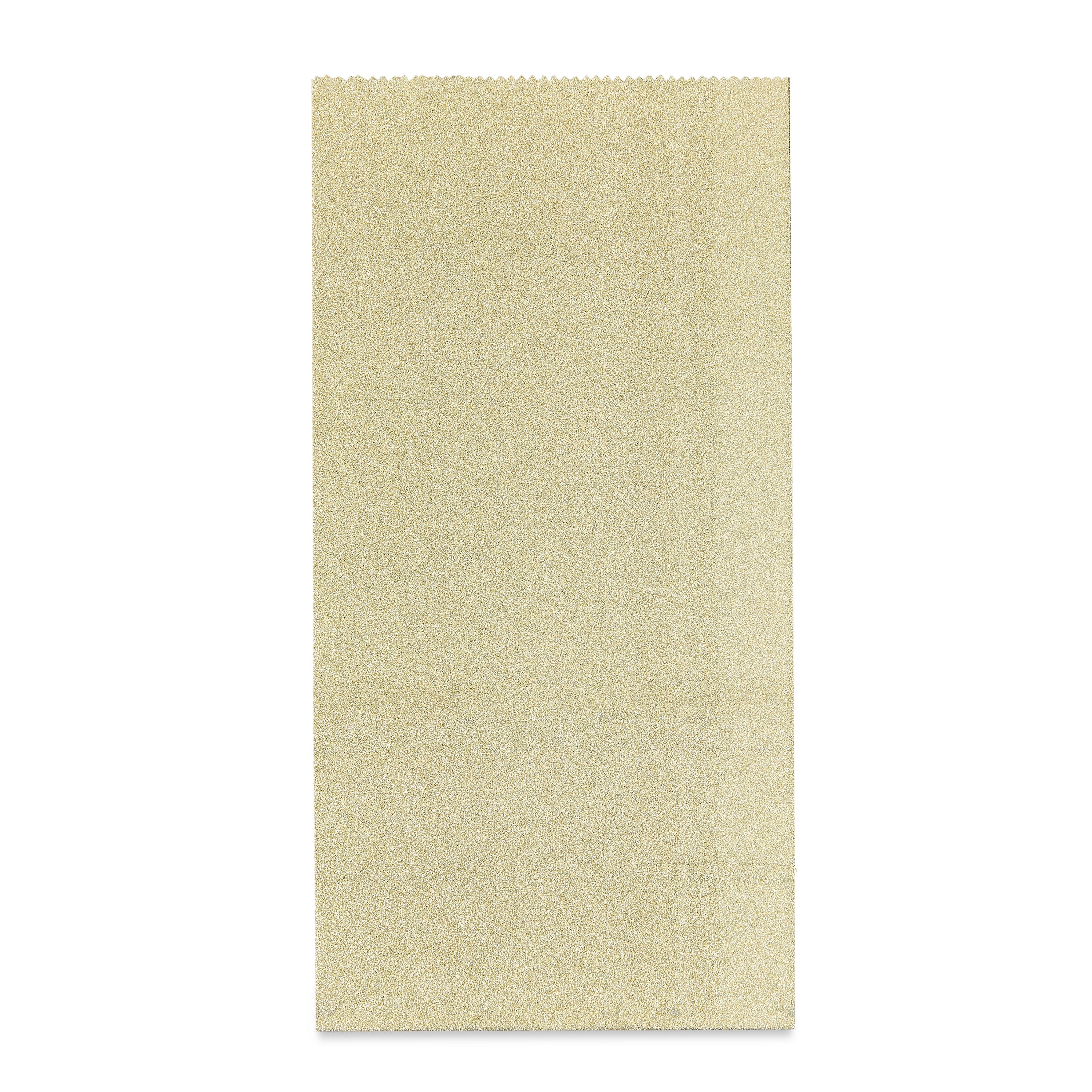 (3 pack) Gold Glitter Treats Bags, 3.5" x 2.3" x 7", 8 Pieces, by Way To Celebrate
