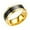 Gold 6, variant on Color Changing Temperature Mood Ring Stainless Steel Thermometer Ring Displays 24 to 39C Emotion Color Shift Fashion Jewelry Gift for Men Women 1 Piece