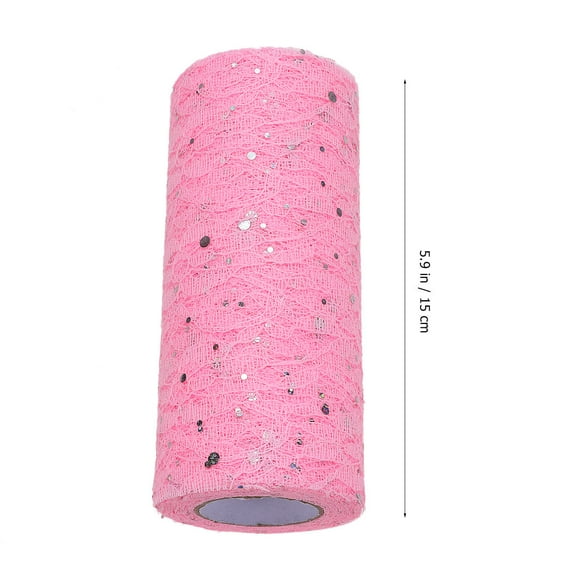 FONWILYO Pink Tulle Roll for Event Designers Wedding Decor 1Pack 6In x 10Yards