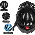 thumbnail image 3 of Breathable Cycle Helmet with Rear Light Sun Visor Women Men Lightweight Safety Helmet Bike Helmet for Mountain Bicycle Road Bike, 3 of 5