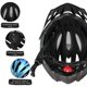thumbnail image 3 of Breathable Cycle Helmet with Rear Light Sun Visor Women Men Lightweight Safety Helmet Bike Helmet for Mountain Bicycle Road Bike, 3 of 5