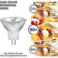 thumbnail image 4 of Pack MR11 GU4 20W 12V Halogen Reflector Bulb, Warm White 2700K, Dimmable Halogen Spotlight 35mm Diameter, 250LM, GU4 Bi-Pin Base, 30Beam Angle, 35mm*, 4 of 5