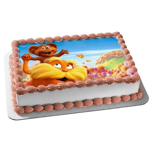 Dr Seuss The Lorax Bar Ba Loot Humming Fish Edible Cake Topper Image