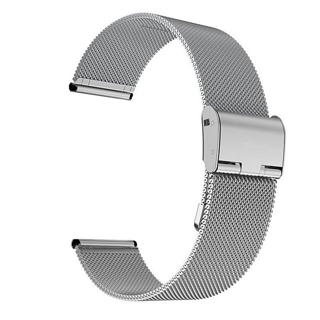 Correa de metal Milan con cierre a presión compatible con Huawei GT2 3 Three Star Galaxy Watch 3 Correa de acero