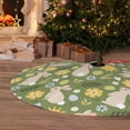 thumbnail image 6 of Rateoe Happy Easter Print Christmas Tree Skirt 30" for Xmas Holiday New Year Party Circle Tree Mat Ornaments Decoration, 6 of 7