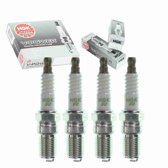 4 pc NGK 3346 V-Power Spark Plugs for 1765245 EBC004021 Ignition Wire Secondary