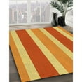 thumbnail image 3 of Ahgly Company Machine Washable Indoor Round Transitional Saffron Yellow Area Rugs, 3' Round, 3 of 7