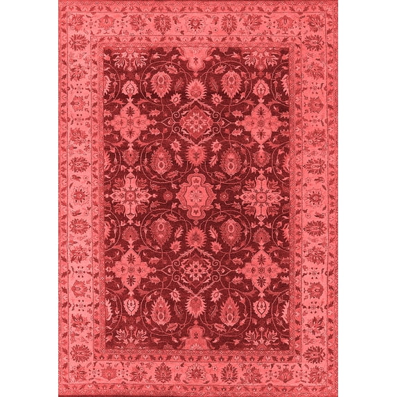 Ahgly Company Indoor Rectangle Oriental Red Industrial Area Rugs, 3' x 5'