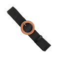 thumbnail image 4 of Segolike Woven Belt, Elastic Stretch Waist Belt, Clothing Decoration Lady Waist Belt, Adjustable Ladies Wooden Buckle Braided Dress Belt for, 4 of 8