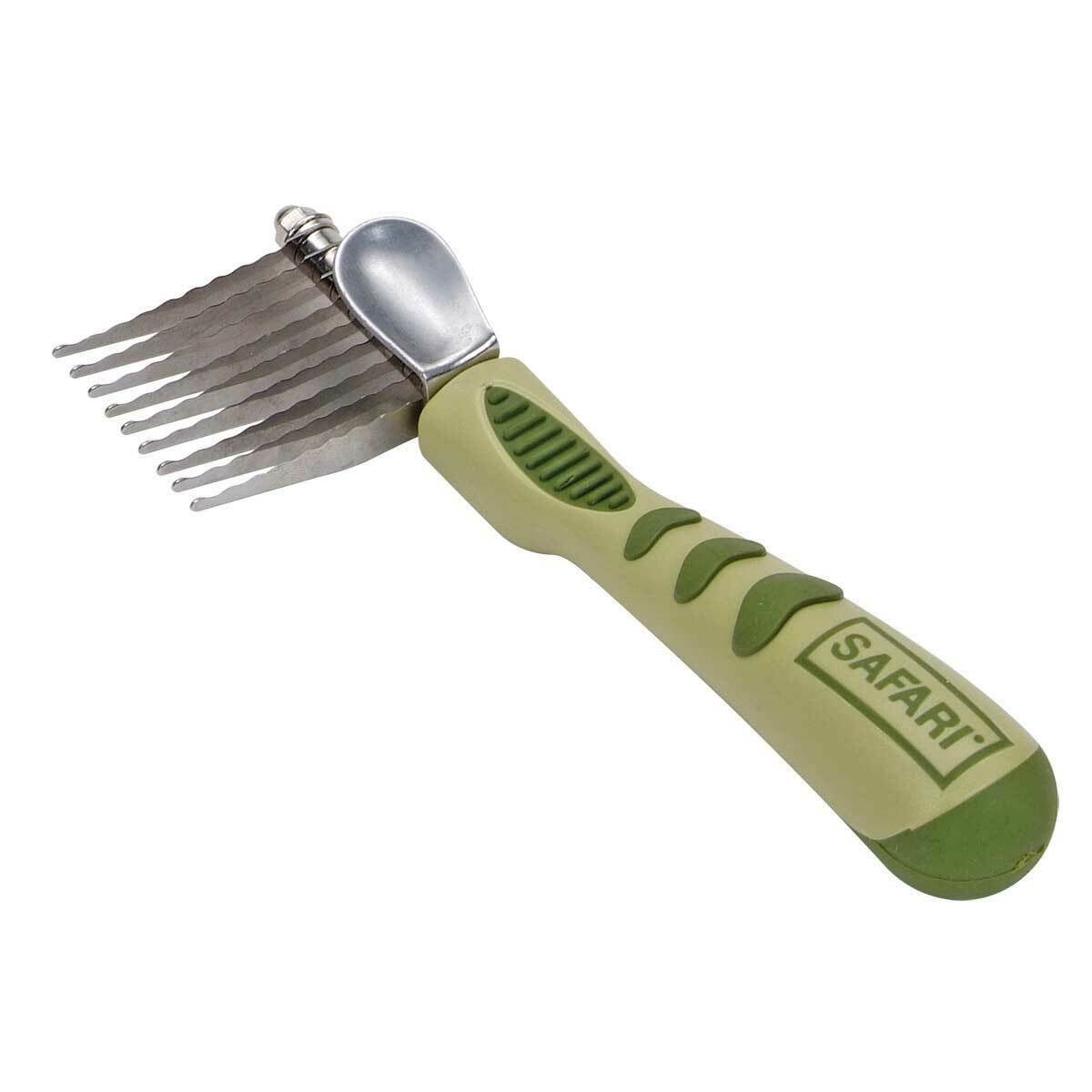 9 Blade Dematting Comb Dog & Cat Undercoat Pet Shedding Green Pro