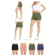 thumbnail image 6 of Women's High Waist Yoga Fitness Workout Running Shorts Side Pocket, 6 of 6