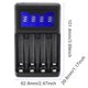thumbnail image 1 of Batería Seivi PC Black Intelligent Protección Inteligente USB Pantalla LCD Cargador De Batería De Cuatro Ranuras Para AAA AAA NI-MH Cálculo Carga, 1 of 7