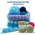 thumbnail image 2 of DTOWER Crochet Yarn Multi-Colored Sweater Scarf Gloves Baby Garment Bundle Accessories DIY Gifts Comfortable Skeins Set Threads 4-Ply 04as shown, 2 of 5