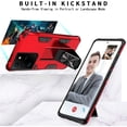 thumbnail image 3 of CoverON For Samsung Galaxy S21 Ultra 5G Phone Case, KickStand Ring Loop Holder Rugged Cover Magnetic Slide Stand, Red, 3 of 9