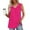 Hot Pink, variant on Admvng Tank Tops for Women 2025 Fashion Spring/Summer Solid Color Casual V-neck Sleeveless Top Tank Top S-2XL