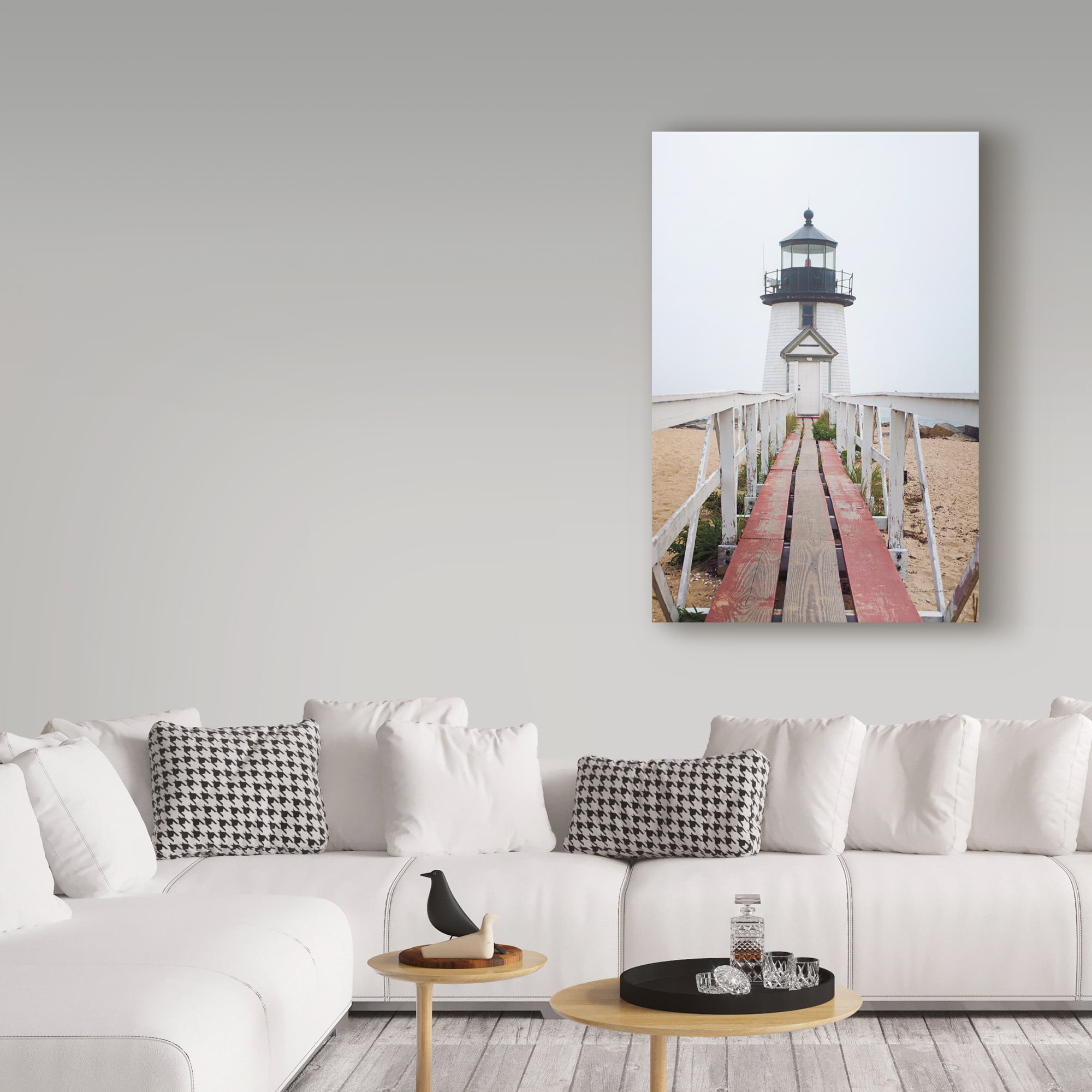 Trademark Fine Art 'Brant Point Lighthouse' Canvas Art by Laura Marshall