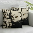 thumbnail image 3 of GOSMITH  Fall Decor Pillow Cover Square Cushion Case Printed Cat Throw Pillow Cases Set for Couch Sofa Bedroom Car Living Room,, 3 of 5