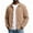 Khaki, variant on Vxararl Checkerboard Jacket for Men Vintage Button‑Down Casual Checkerboard Shirt Shacket, Check Overshirt with Side Pockets for Fall Daily Casual Outerwear Black 3xL