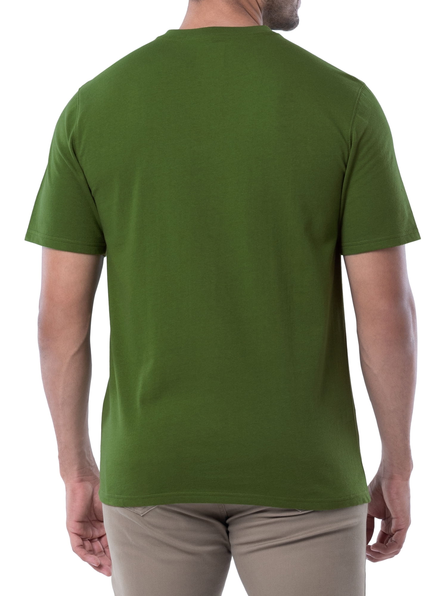 wrangler workwear men's short sleeve pocket henley tee