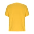 thumbnail image 2 of Blusas de Encaje de Manga Corta con Capucha de Cuello en V, 95% Poliéster 5% Spandex Camiseta de Manga Corta con Capucha, 2 of 5
