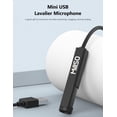 thumbnail image 2 of Micrófono USB Lavalier MillSo para ordenador portátil, cable de 1,5 m, 2 of 9