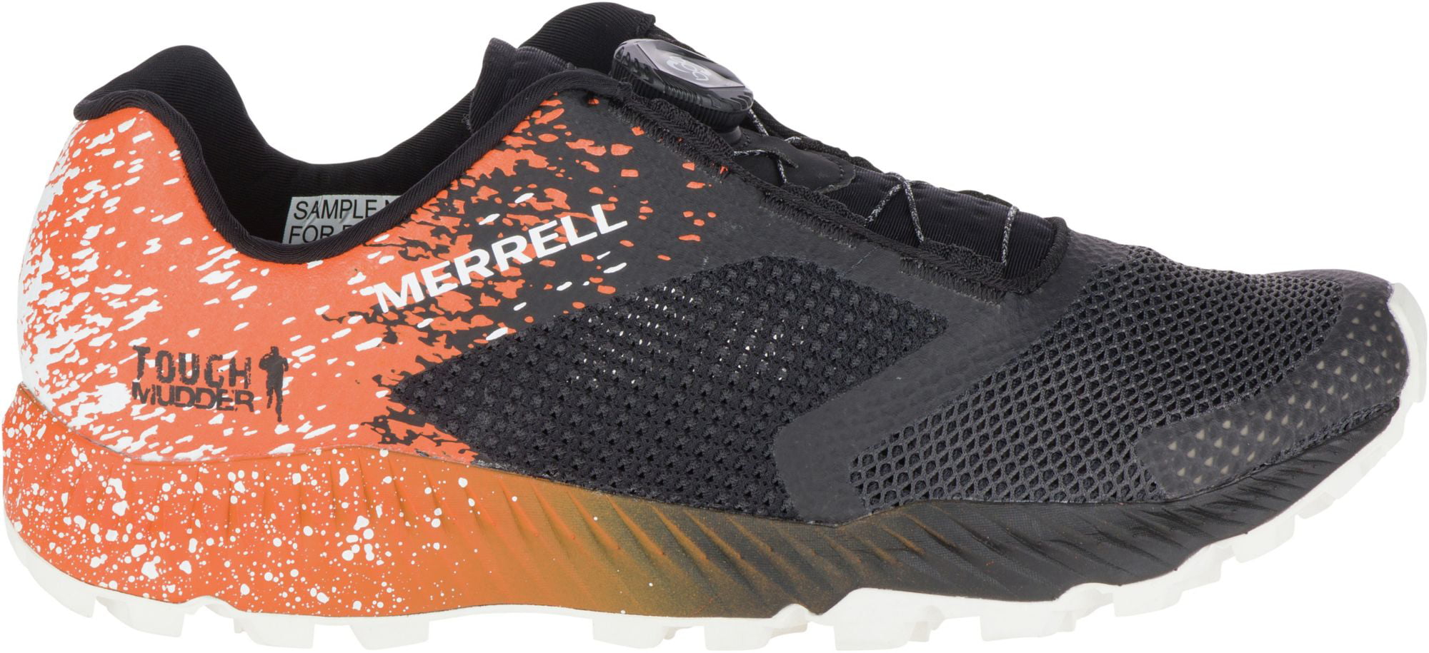 Merrell All Out Crush Tough Mudder 2 Running Shoes Black Orange 