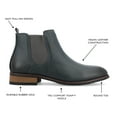 thumbnail image 3 of Vance Co. Mens Landon Wide Width Tru Comfort Foam Pull-on Round Toe Chelsea Boot, 3 of 8