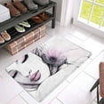 thumbnail image 3 of MKHERT Watercolor Fashion Young Beautiful Woman with Pink Flower Doormat Rug Home Decor Floor Mat Bath Mat 30x18 inch, 3 of 3