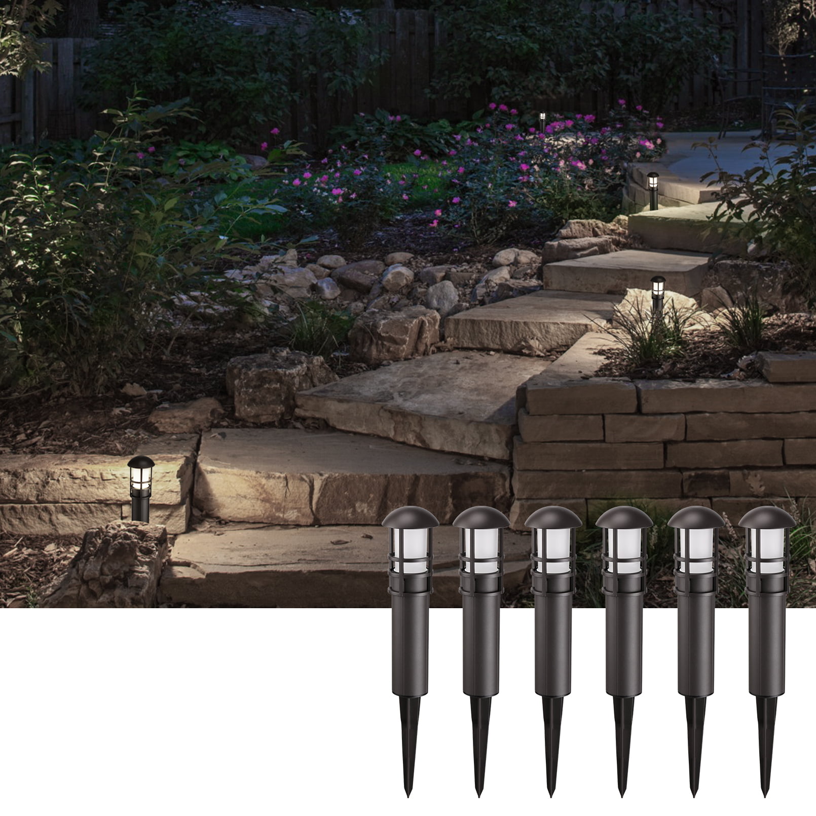 50W LED Flood Light Outdoor Garden Landscape Spot Lamp IP65 Waterproof 10 Pack 