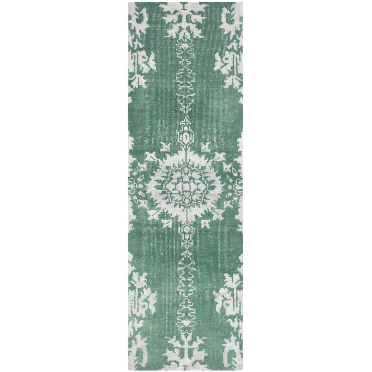 SAFAVIEH Stone Wash Alease Transitional Area Rug, Emerald, 8' x 10'