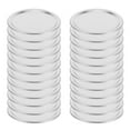 thumbnail image 1 of HEANUJJ 24Ud Canning Lids De Acero Plateado Para En Frascos De Boca Regular, 1 of 6