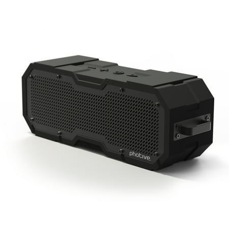 bluetooth speaker photive portable waterproof wireless resistant water cyren rugged ii shockproof dustproof shower microphone rain built outdoor walmart