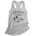 thumbnail image 1 of Desert Vibes Tank Top, Ladies Racerback Tank Top, Desert Tank, Camping Tank, Hiking Tank, Mountain Tank, Silver Gray, Large, 1 of 3