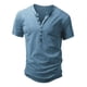thumbnail image 1 of Playera Henley Casual Retro Manga Corta Para Hombre Algodón, 1 of 6