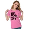 thumbnail image 4 of Best Cousin Ever Family Relatives Womens Fitted Plus Size Graphic Tee Brisco Brands 3X, 4 of 5