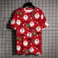thumbnail image 1 of Camisetas de verano con estampado de árbol de Navidad para hombre, Camiseta con cuello redondo, camiseta de manga corta de marca de lujo, 1 of 5