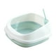 thumbnail image 4 of Bandeja sanitaria para gatos con arenero extraíble, resistente a salpicaduras y de gran tamaño, semi cerrada para Azul, 4 of 9
