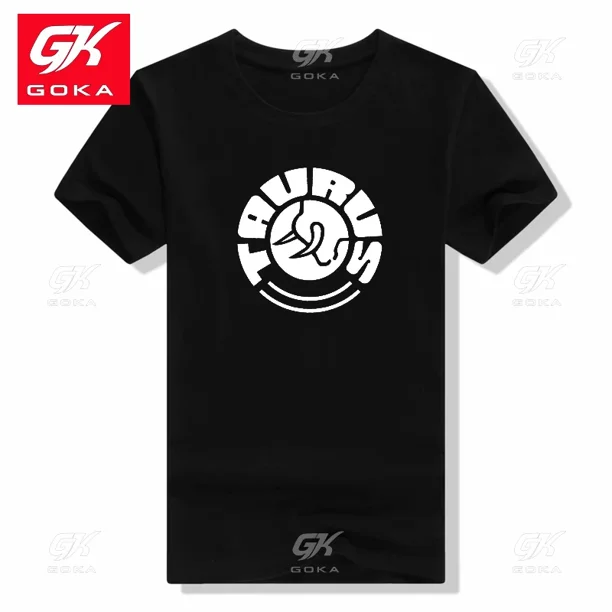 Camiseta para hombre, divertida camiseta de algodón con diseño de Gun Taurus Buddy, de manga corta y cuello redondo, estilo vintage, estilo hip hop, unisex.