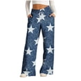 thumbnail image 3 of Frostluinai Women's Casual Wide Leg Pants Soft Sweatpants Lace Up High Waisted Yoga Lounge Pants for Women with Pockets, 3 of 7