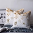 thumbnail image 2 of Orange Eucalyptus Coastal 24x24 Pillow Covers Set of 2, Beach Starfish Conch Throw Pillow Covers Decorative Couch Cushion Case, Microfiber Square Pillowcases for Bedroom Car Living Room, 2 of 7