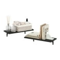thumbnail image 4 of Furinno Rossi 18-Inch Wall Mounted Floating Display Shelves, Espresso, Set of 2, 4 of 6