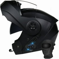 Bluetooth Modular Motorcycle Helmet DOT/ECE Approved Full Face Flip Up Anti-Fog Dual Visor Built-in Speaker Mic for Adult Men Women