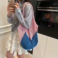 thumbnail image 4 of Bolso de hombro de punto para mujer, bolso de mano moderno, bolso hobo tejido a mano, elegante bolso hobo, 4 of 9