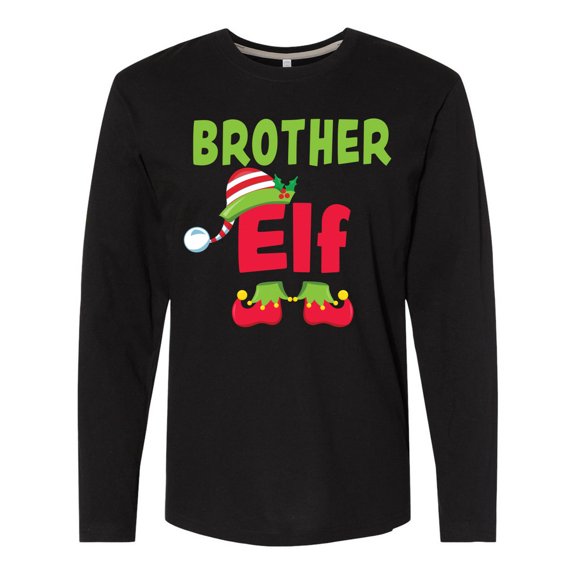 Inktastic Christmas Brother Elf Long Sleeve T-Shirt