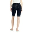 thumbnail image 2 of INC International Concepts Womens Mid Rise Cuffed Bermuda Shorts Dark Indigo 2, 2 of 3