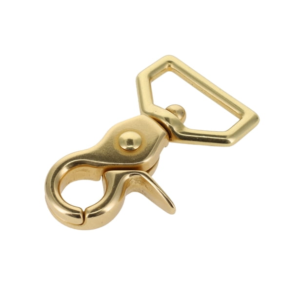 3002A Natural Brass, Swivel Trigger Snap, Solid Brass-LL, 1"