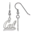 thumbnail image 1 of 925 Sterling Silver Rh-p LogoArt University of California Berkeley Small Dangle Earr; for Adults and Teens; for Women and Men, 1 of 2